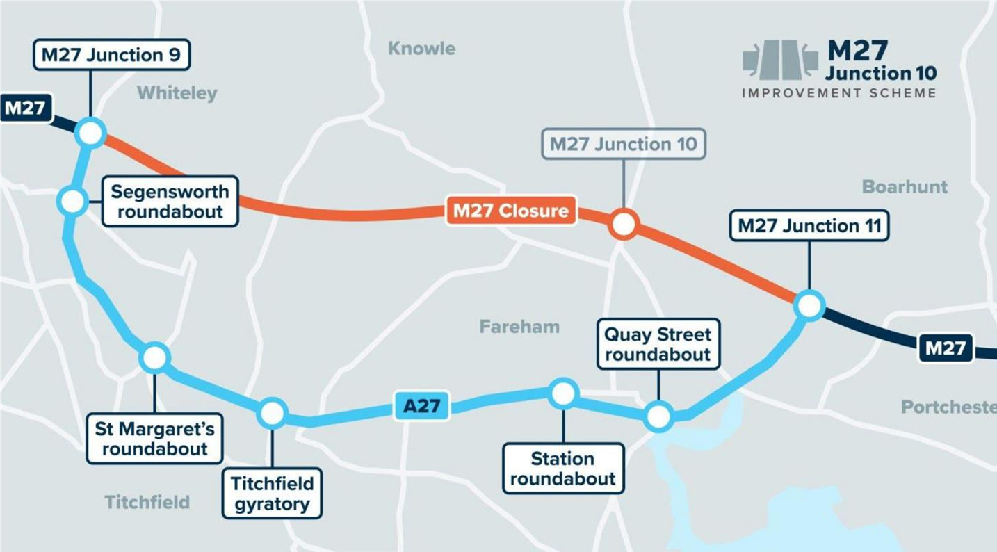 Map of closed M27